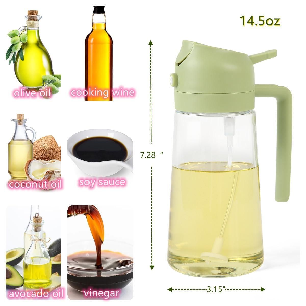 2 in 1 Oil Sprayer and Dispenser Bottle 500ML