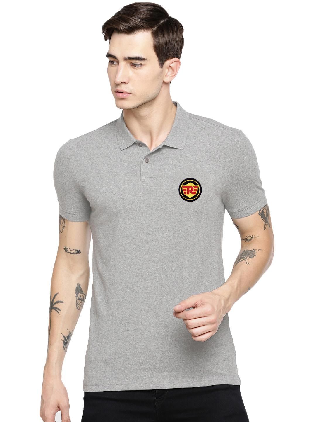 Poly Cotton Solid Half Sleeves Mens Polo T-Shirt