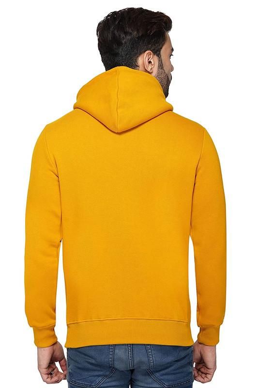 Cotton Solid Full Sleeves Mens Hoodie