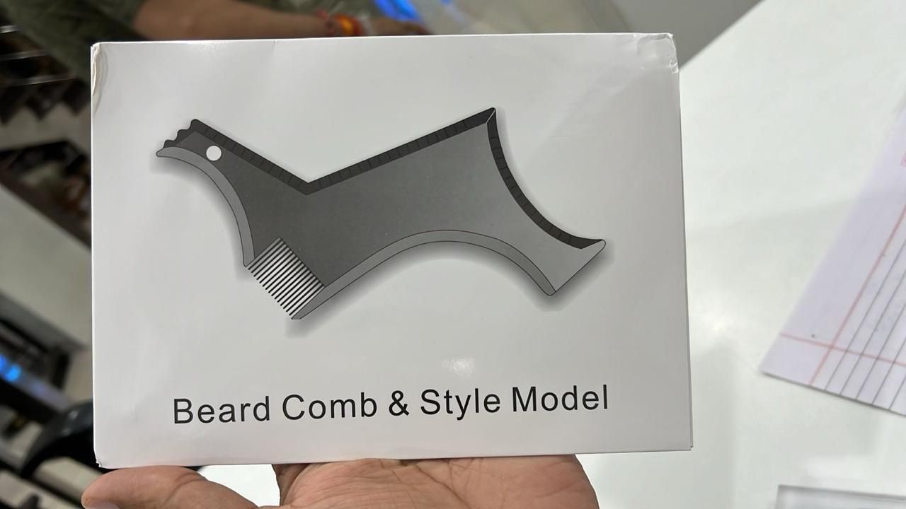 Beard Shaper Tool With Comb For Men