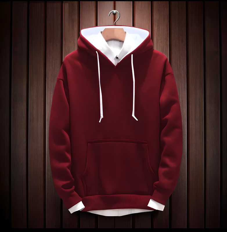 Tom Scott Cotton Fleece Solid Full Sleeves Hoodies