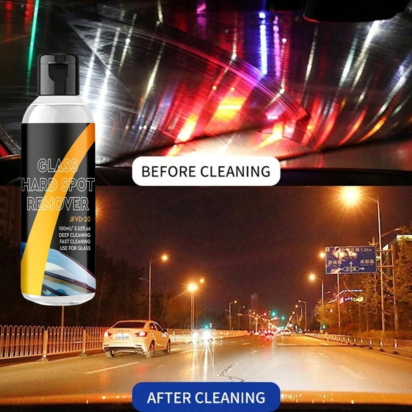 Car Glass Cleaner (Pack of 2) - BUY 1 GET 1 FREE