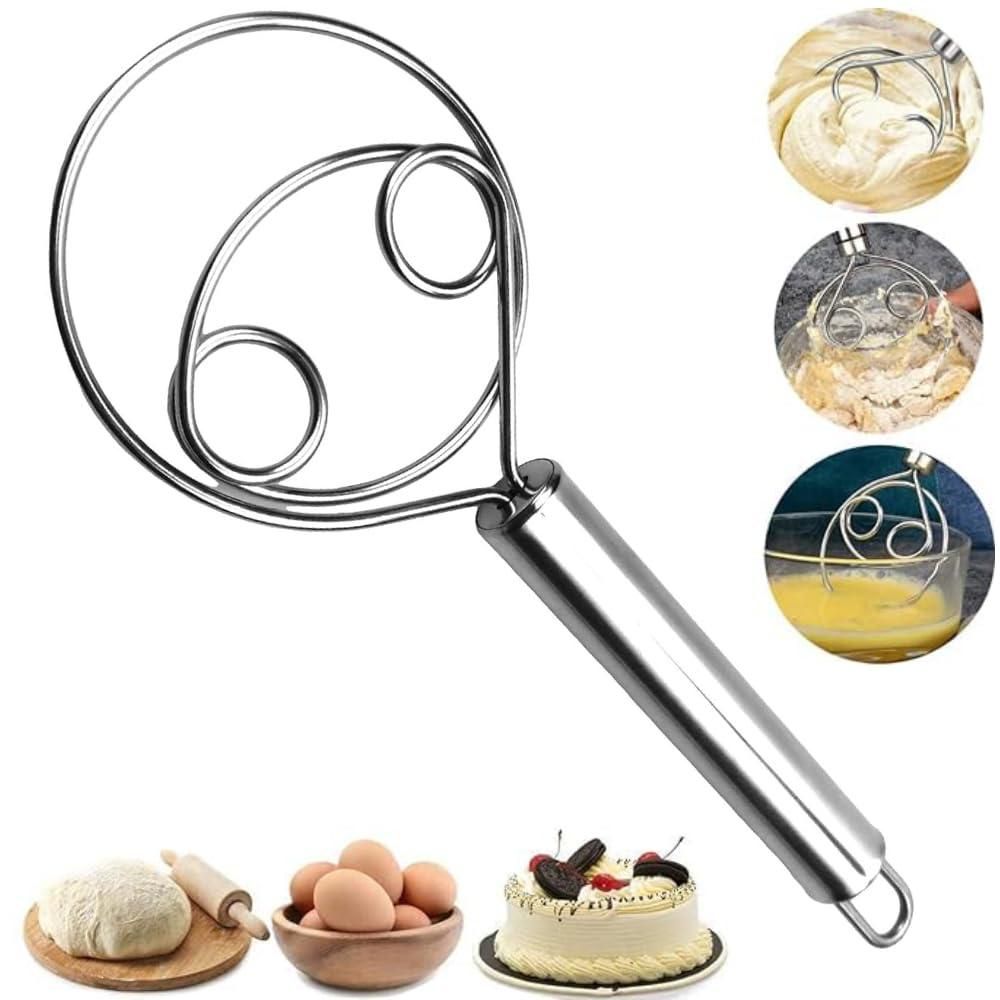 Silicon Fondant Rolling Mat & Stainless Steel Dough Mixer (Combo)