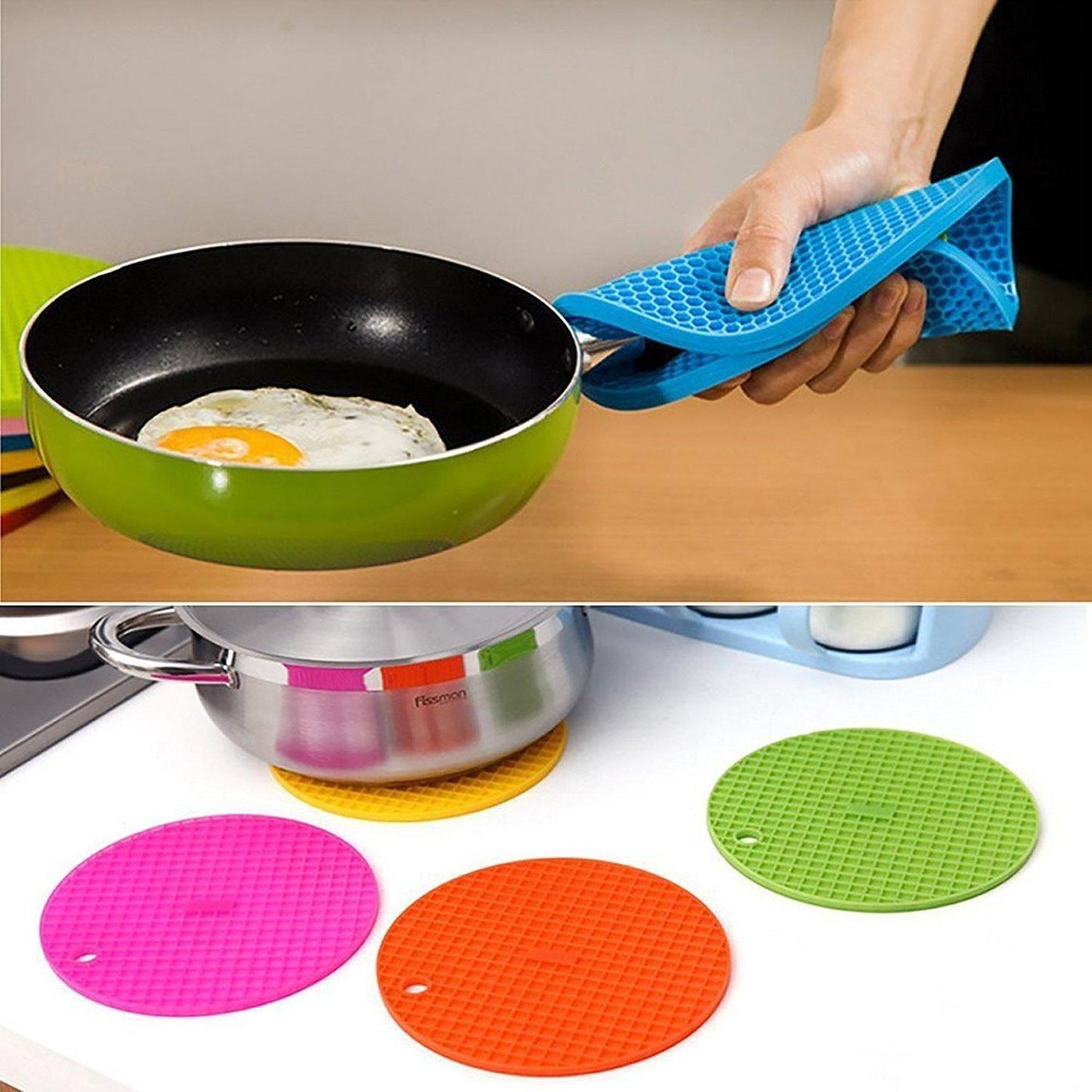 Silicone Heat Resistant Table Mat (Pack of 4)