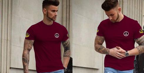 Mens Cotton Printed Half Sleeves Casual T-Shirt