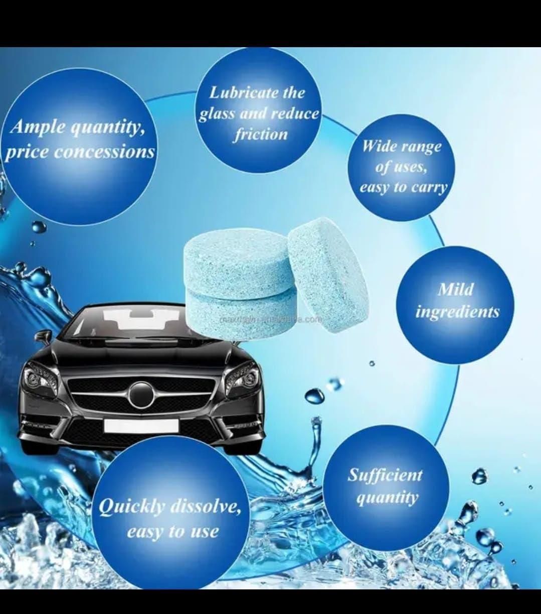 Car Windshield Glass Concentrated Washer Tablets (Pack of 20)