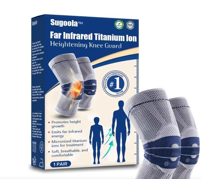 Knit Protection Silicone Anti - collision Spring Support Sports Knee Protector