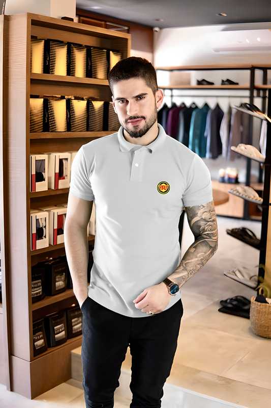 Cotton Solid Half Sleeves Mens Polo T-Shirt