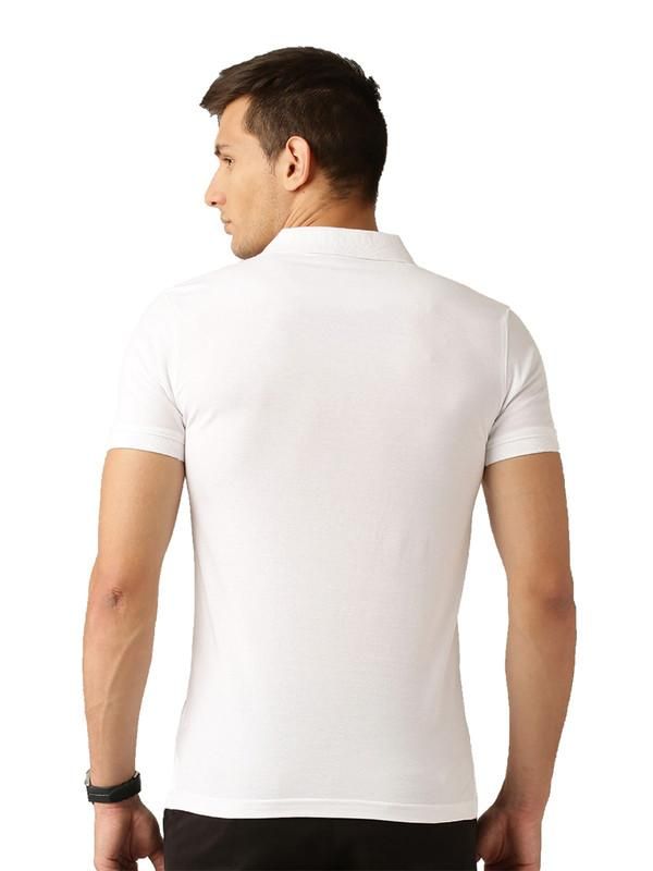 Cotton Solid Half Sleeves Mens Polo T-Shirt