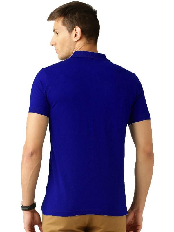 Cotton Solid Half Sleeves Mens Polo T-Shirt