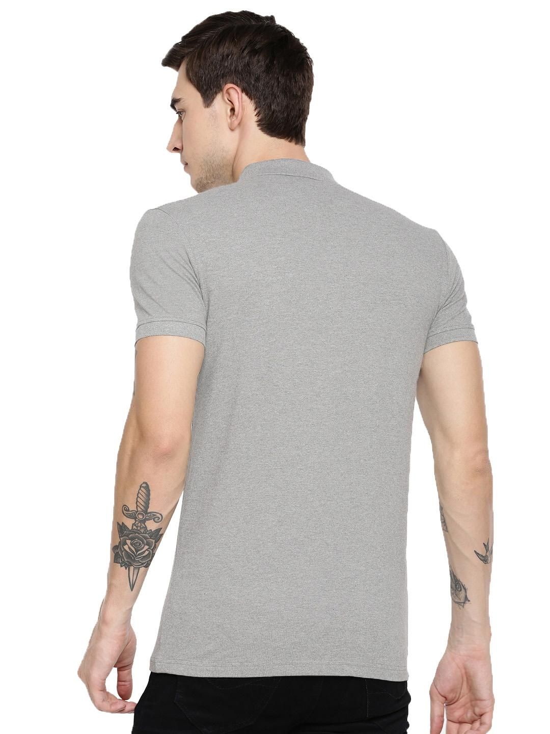 Poly Cotton Solid Half Sleeves Mens Polo T-Shirt