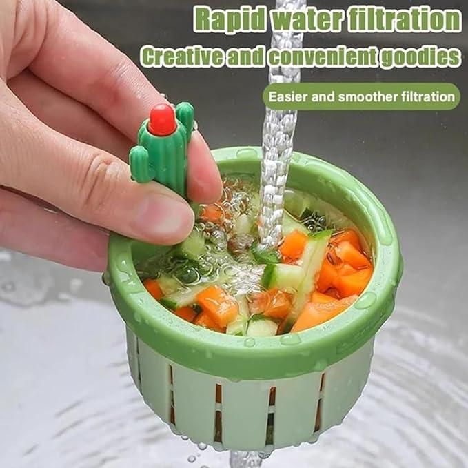 Multi-Functional Cactus Sink Draining Basket Strainer