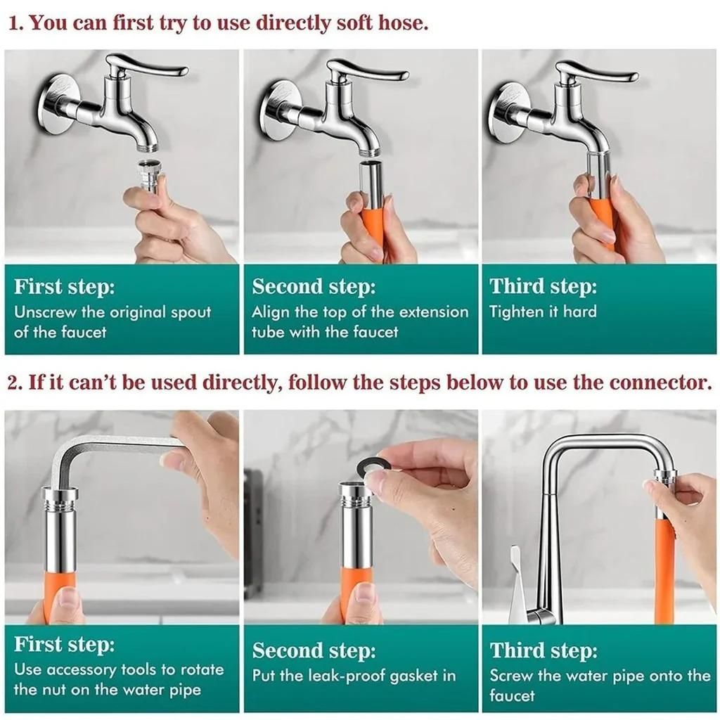 Water Tap Extender Tube - Proof Faucet Extender