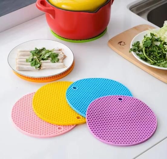 Silicone Anti Hot Heat Resistant Pot Holder Disc Pads (Pack of 5)