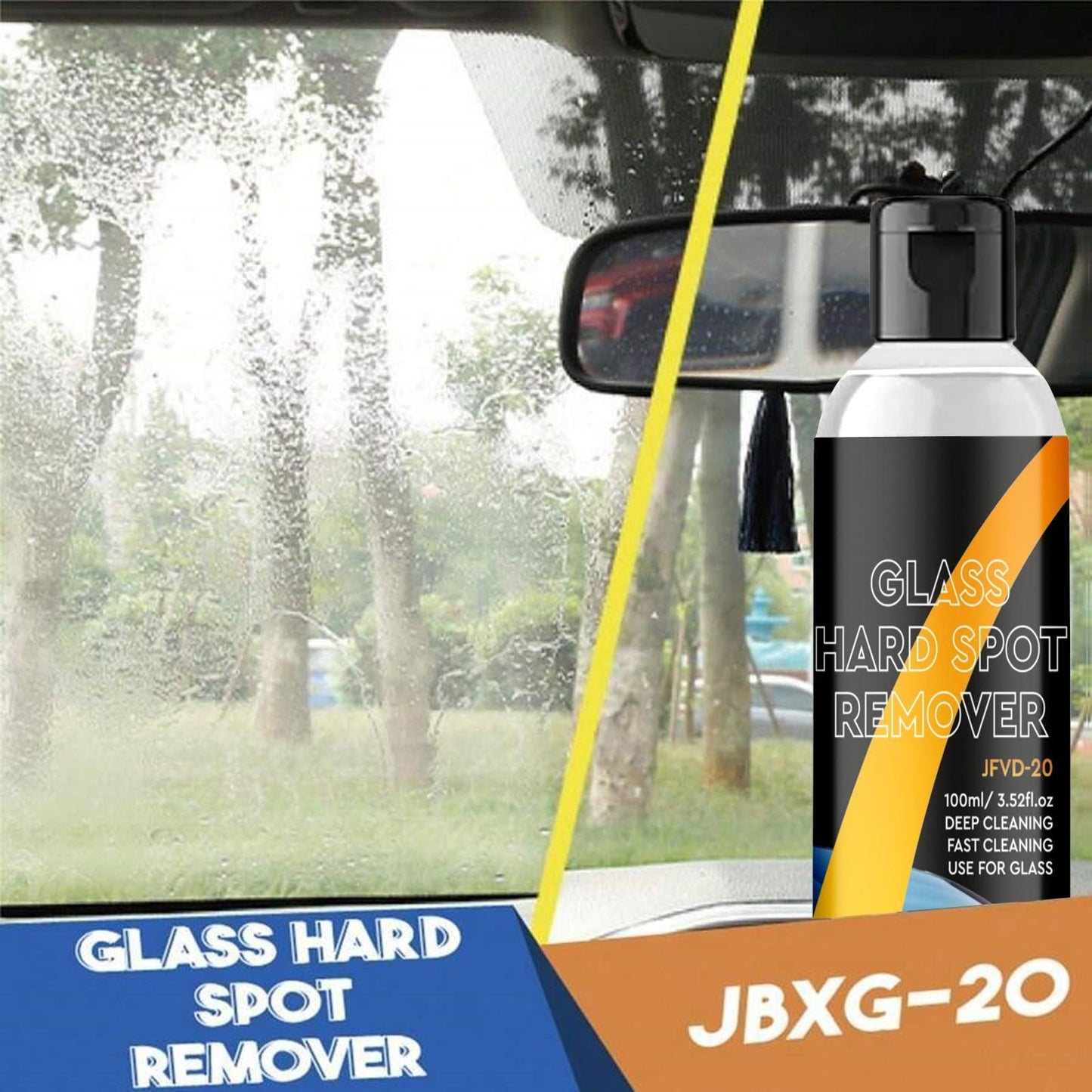 Car Glass Cleaner (Pack of 2) - BUY 1 GET 1 FREE