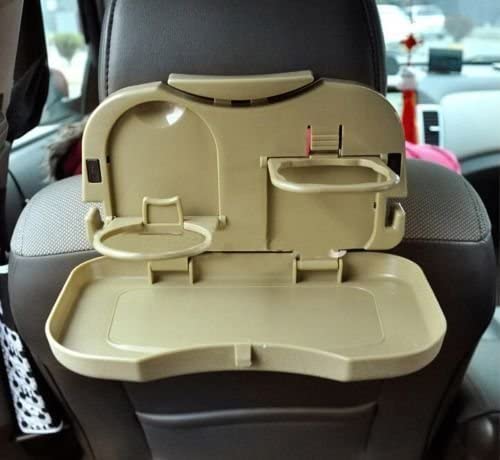 Foldable Travel Storage Tray Auto Car Back Seat Cup Tray Stand Organizer